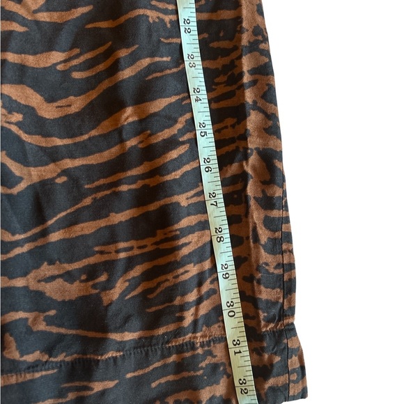 Staud Zebra Print Mini Dress Sz 2 Brown Black Bodycon Slip Adjustable Straps - Picture 5 of 7